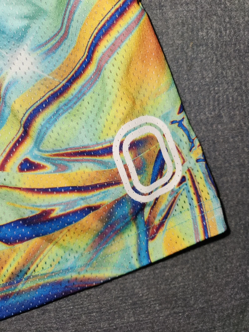 Iridescent Active Shorts in Blue/Yellow/Purple #343
